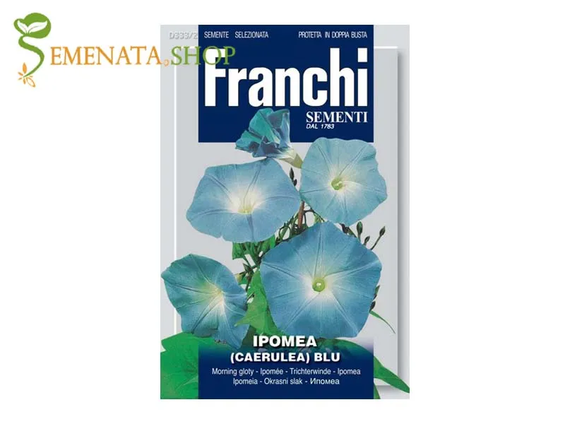 Семена на Ипомея синя  (грамофонче, телефонче) - Ipomea purpurea от Franchi