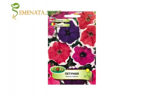 Семена на каскадна петуния Пикоти с бял кант микс - Petunia x hybrida