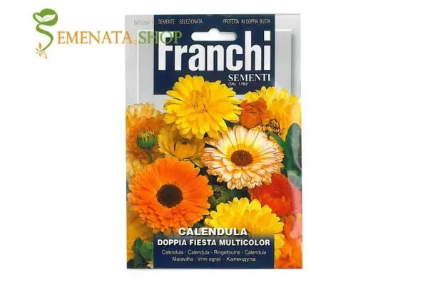 Семена на Невен (Календула) с двойни цветове микс - Franchi