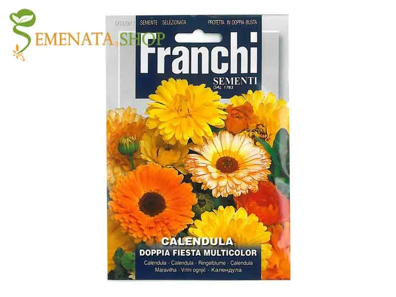 Семена на Невен (Календула) с двойни цветове микс - Franchi