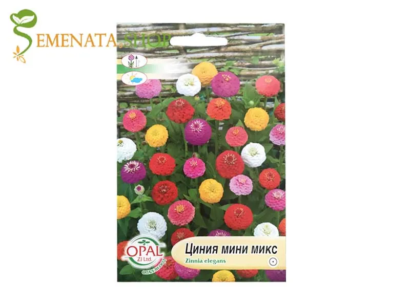 Семена на Циния мини микс (ниска)