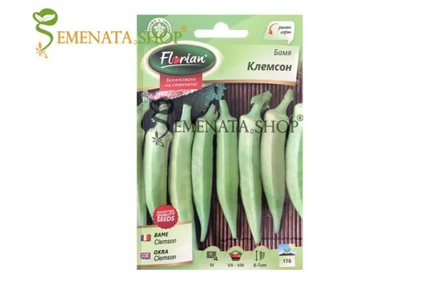 Семена на бамя Клемсон Спинелис за консервиране и приготвяне на вкусни ястия