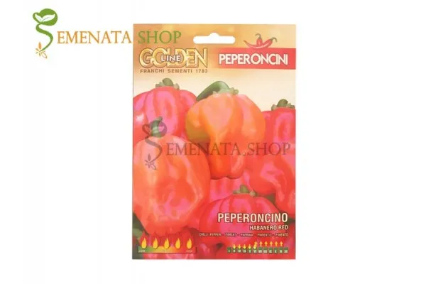 Семена на Супер Люти чушки Хабанеро червен - екстремният пипер на Semenata Shop