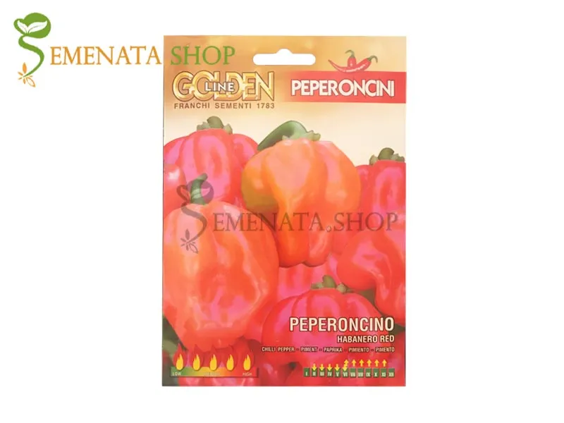 Семена на Супер Люти чушки Хабанеро червен - екстремният пипер на Semenata Shop