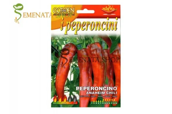 Семена на пипер Анахайм чили (Peperoncino Anaheim Chili) - средно лютив