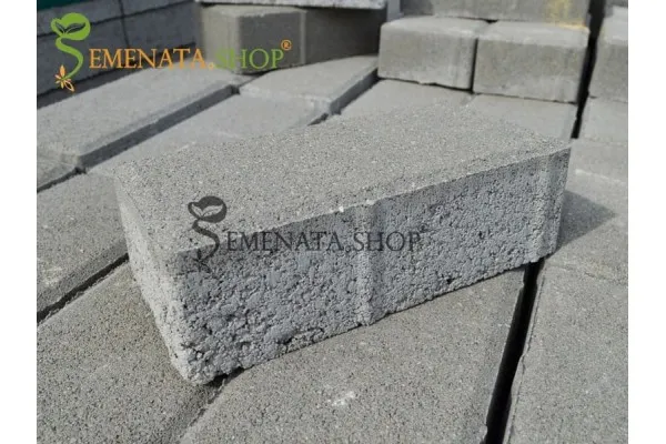 Бетонови червени павета на разумна цена - 20/10/8 см