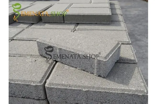 Бетонови павета 20/10/6 от вибропресован бетон с висока якост - цена за 1 бр. паве