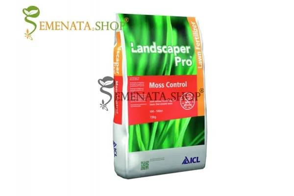 Професионален тор срещу мъх в тревата Landscaper Pro Moss Control + Fertilizer 18-0-0+Fe за до 400 кв.м