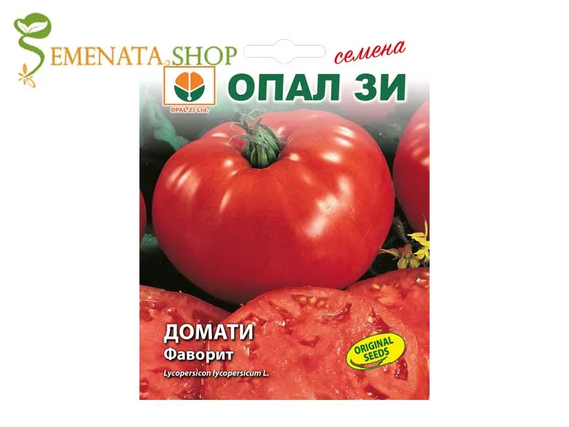Семена на червени домати Фаворит - вкусен салатен колов домат от Опал Зи