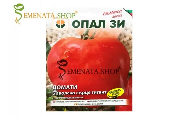 Сортови семена на домати тип биволско сърце Гигант Опал Зи