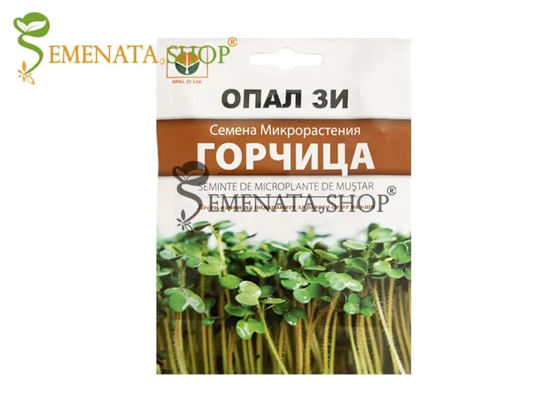 Семена за микрорастения Горчица представени от Севън Сийдс