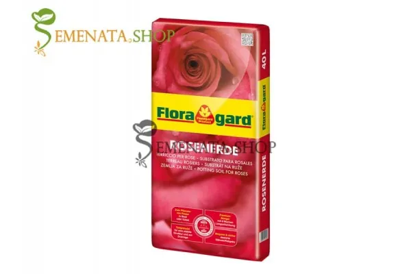 Специален субстрат (почва) за саксийни и градински рози - Floragard rosenerde почва 20 литра