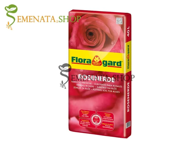 Специален субстрат (почва) за саксийни и градински рози - Floragard rosenerde почва 20 литра