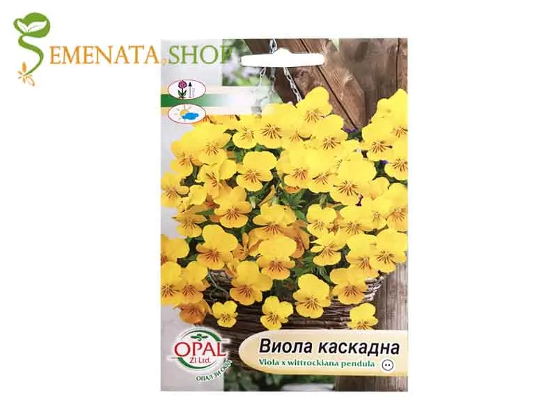 Семена на жълта каскадна Виола (теменужка)